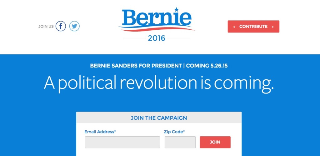 berniesanderswebscreenshot