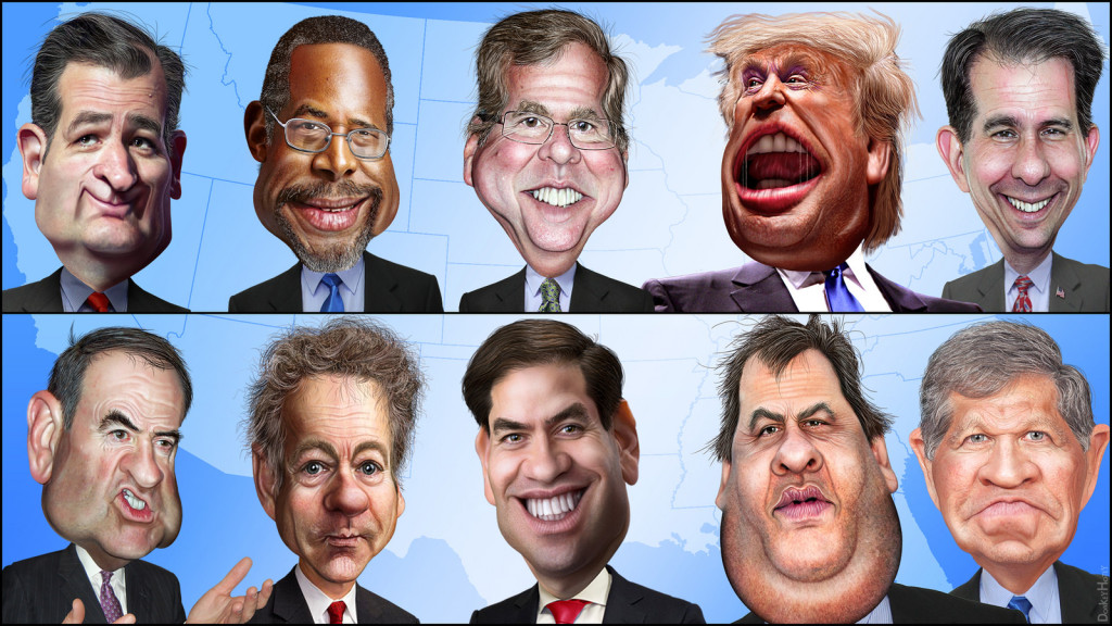 FOX News Debate Cast: The Top Ten, photo credit: DonkeyHotey, Flickr